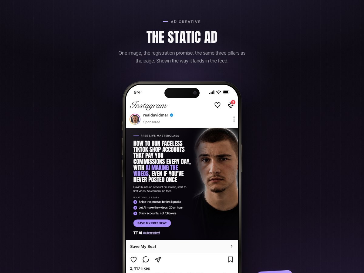 Static ad preview